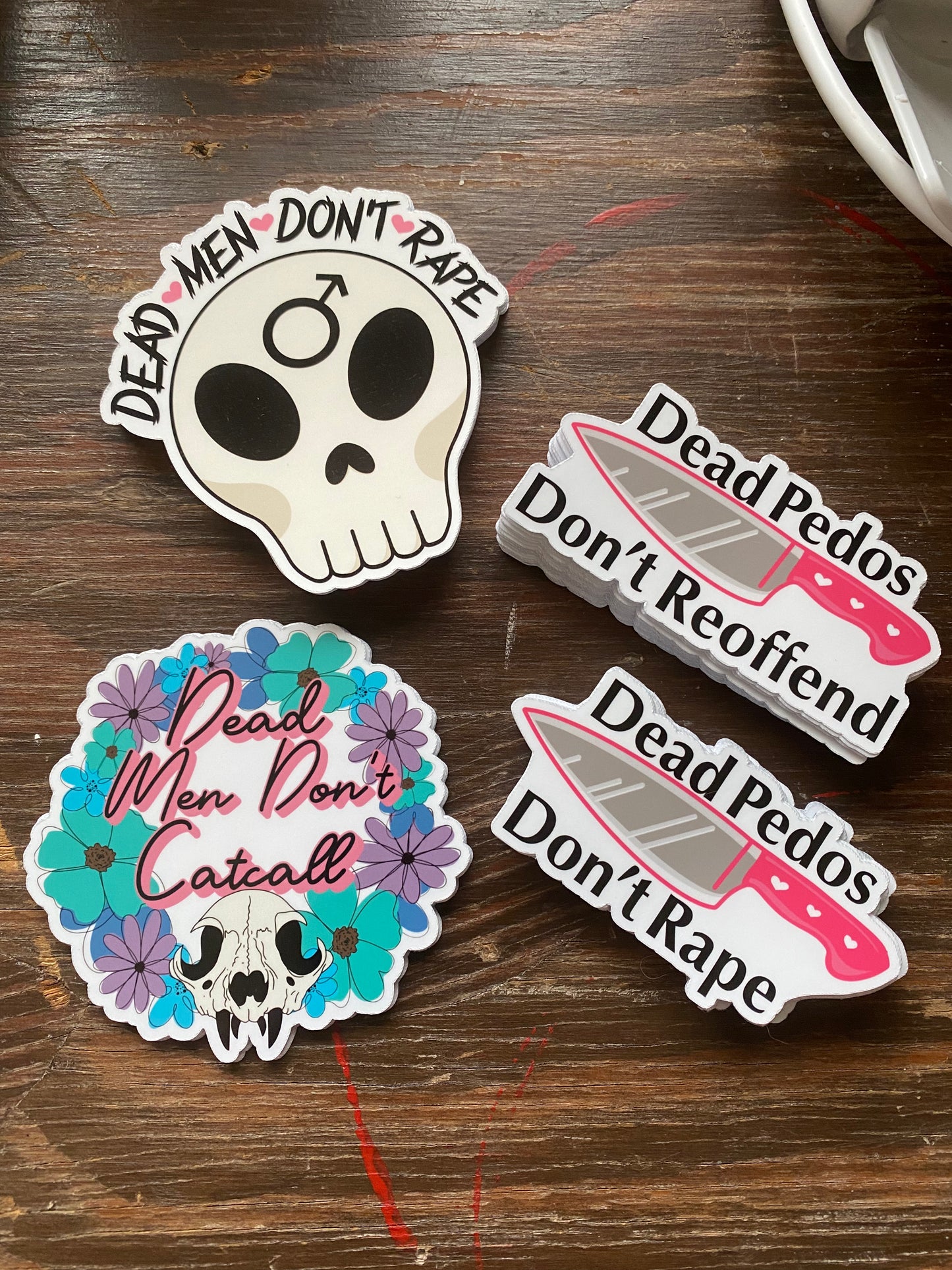Dead men don’t rape sticker