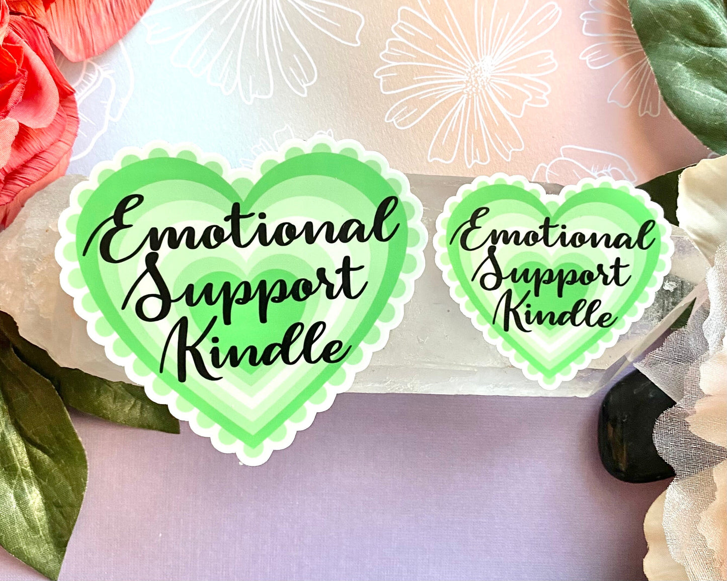 Emotional support kindle vinyl sticker for dark romance reader, booktok stickers for ereader, kindle sticker, book lover gift, bookish merch
