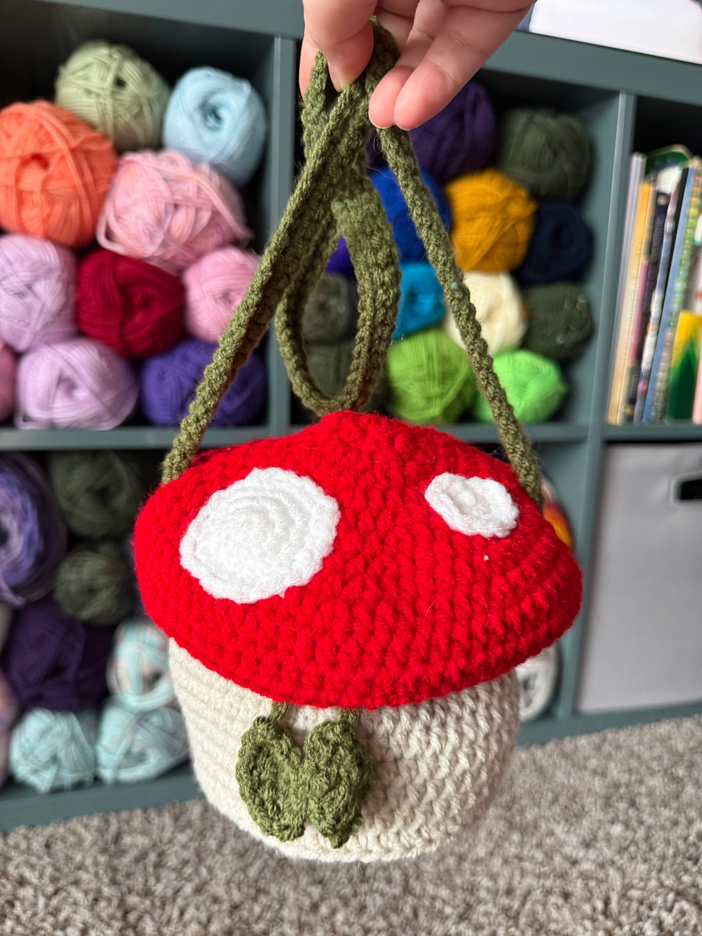 Mushroom bucket bag