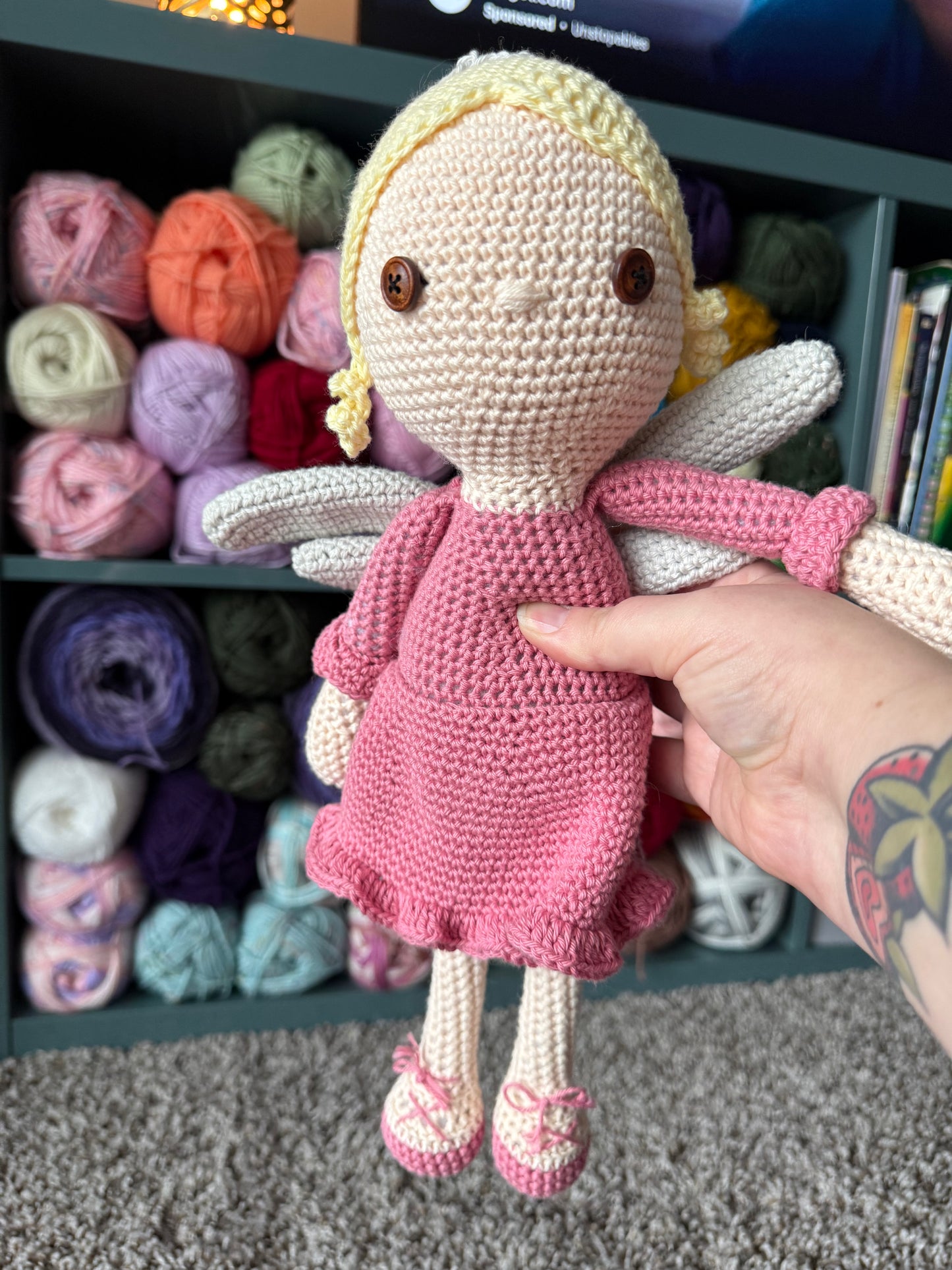 Crochet Tooth fairy doll