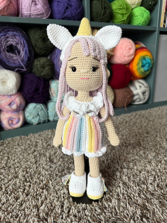 Crochet Unicorn Doll