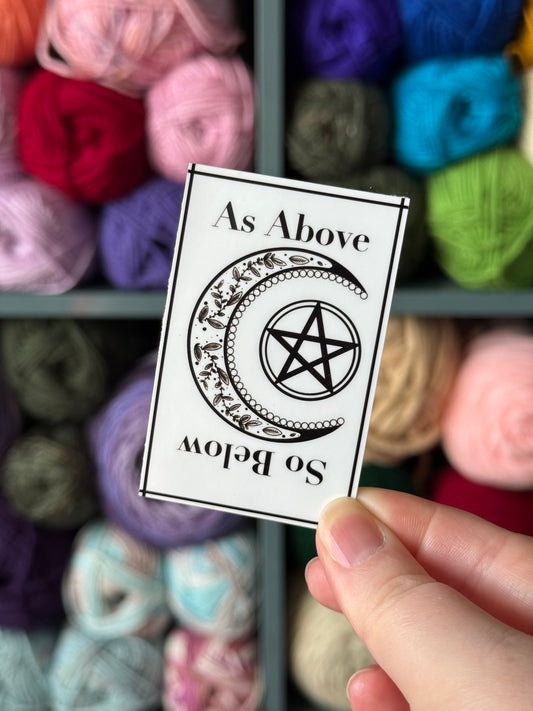 As above so below sticker
