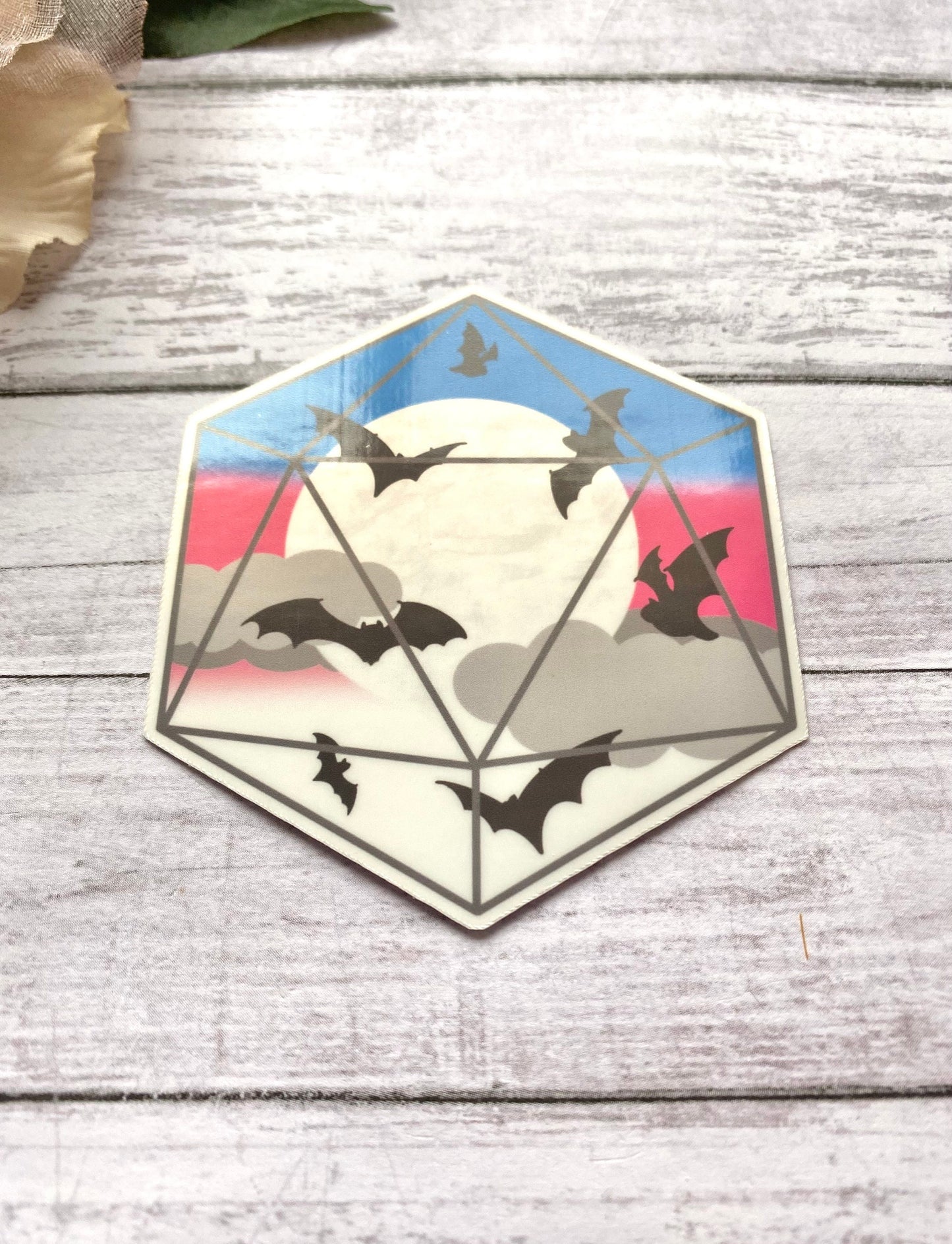 Trans pride decal for laptop, subtle pride sticker,