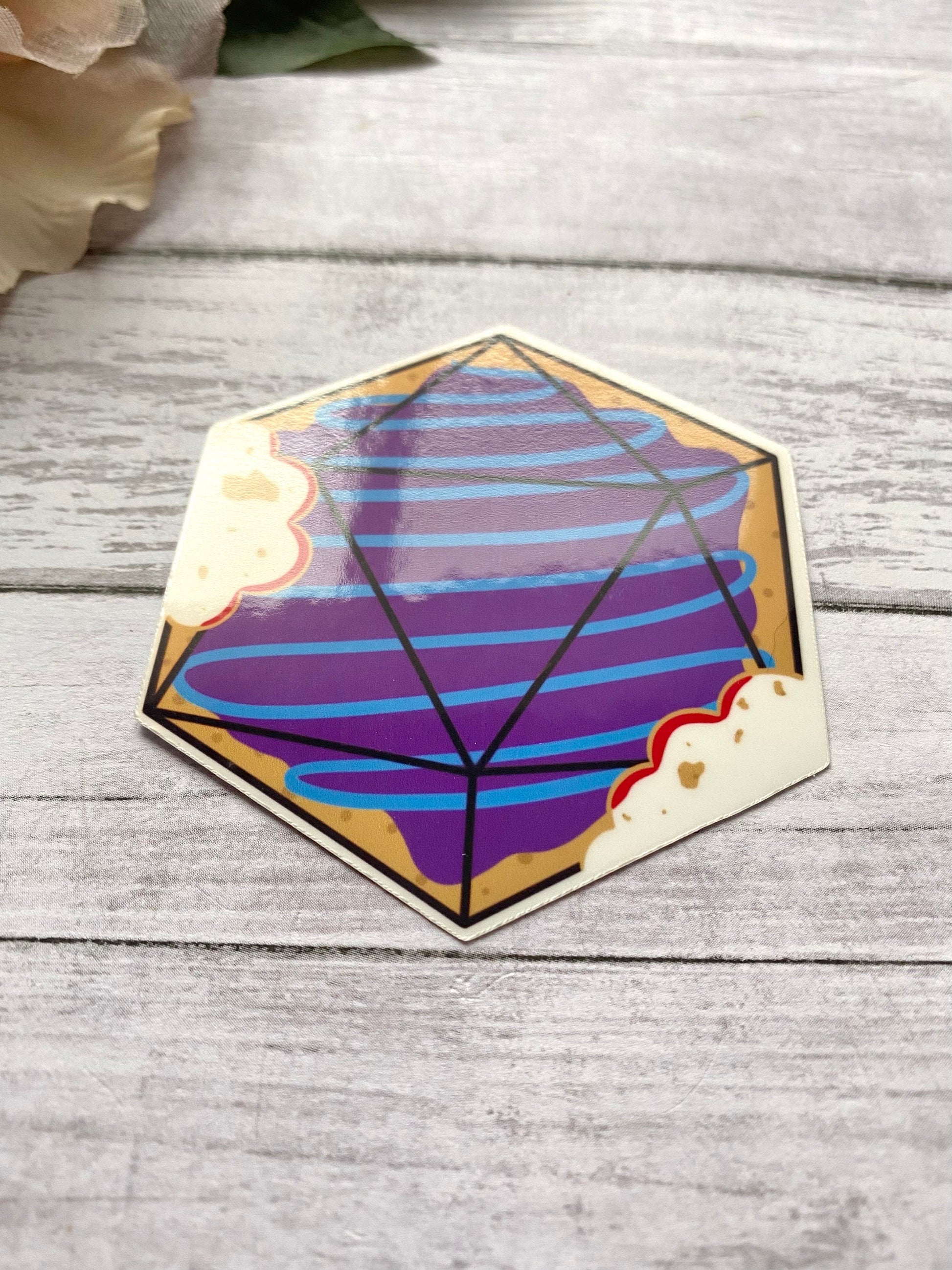 Wild berry sticker for water bottle, water resistant vinyl decal for laptop, nerdy gifts for boyfriend, rpg gifts for friend, roleplay gifts