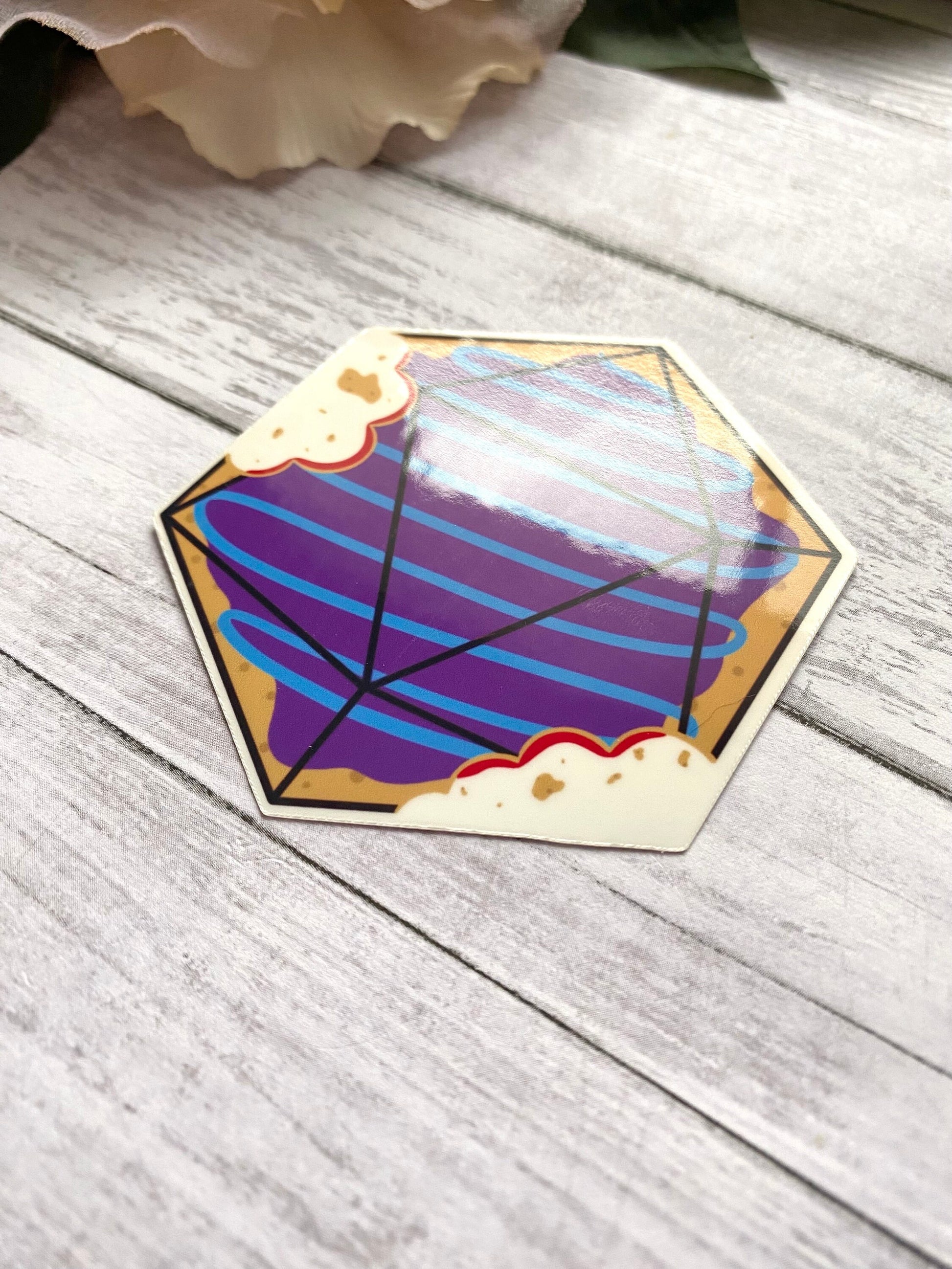 Wild berry sticker for water bottle, water resistant vinyl decal for laptop, nerdy gifts for boyfriend, rpg gifts for friend, roleplay gifts