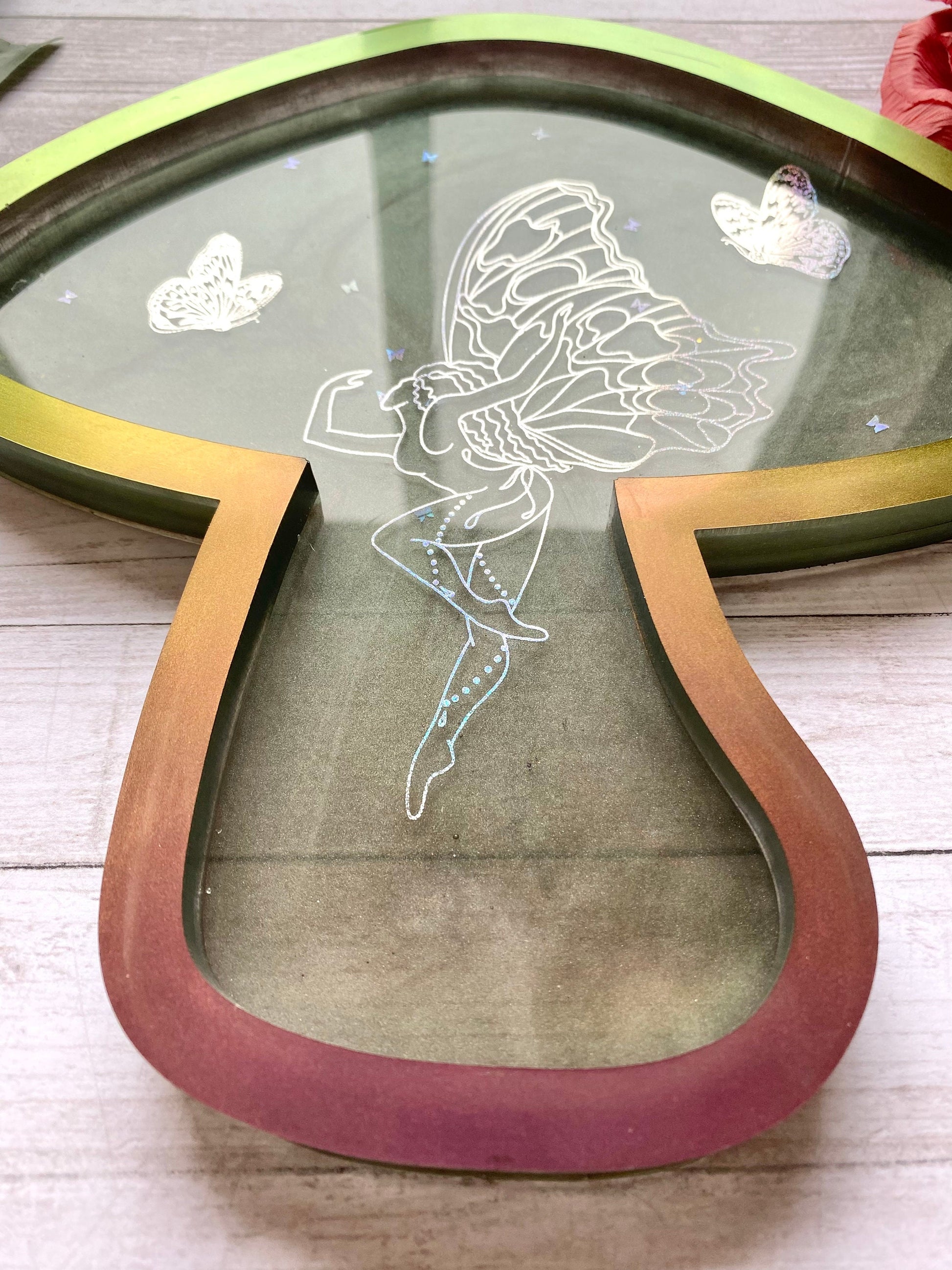 Fairy mushroom tray