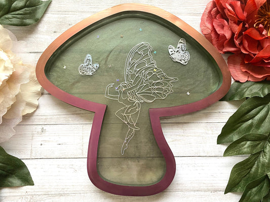 Fairy mushroom tray