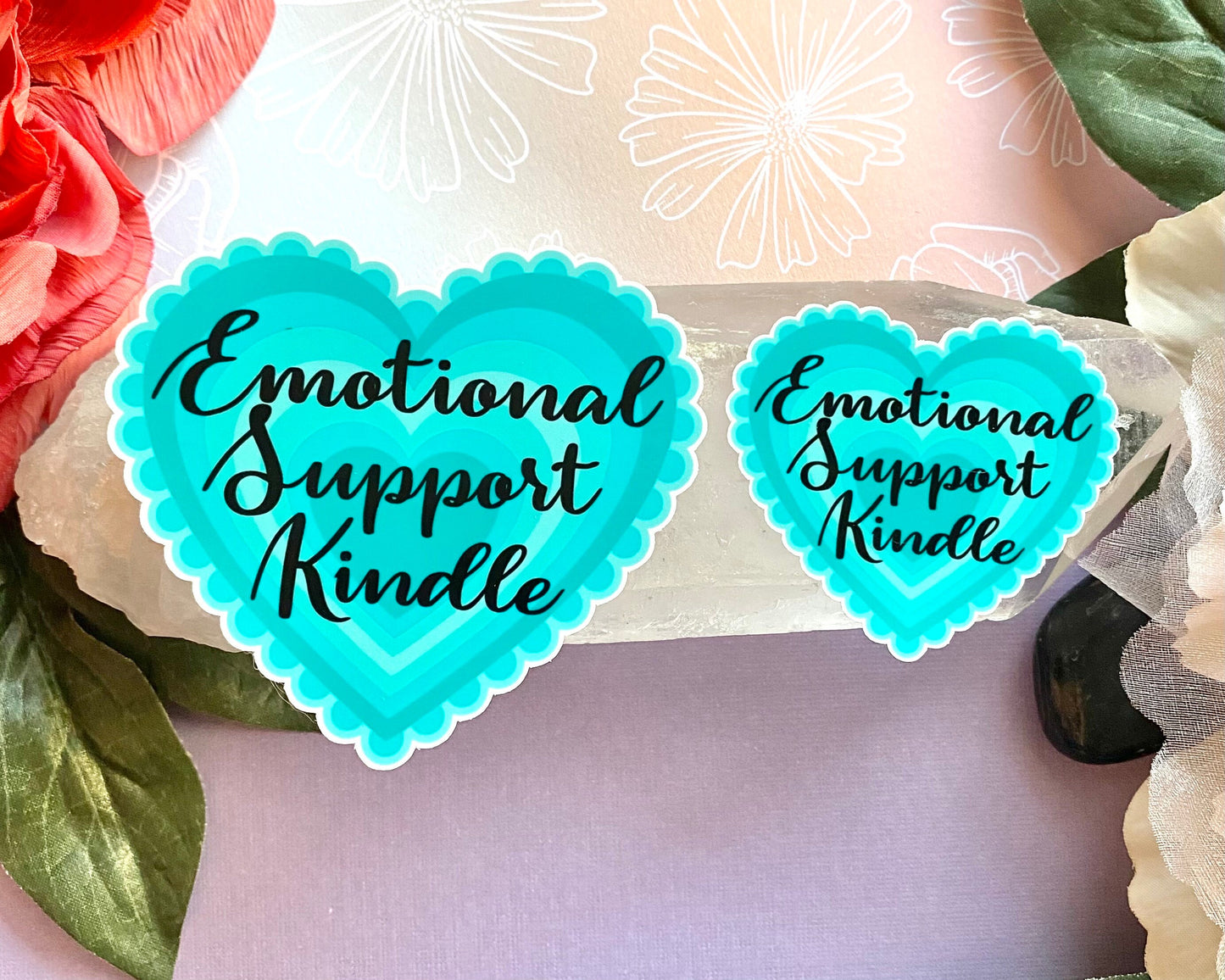 Emotional support kindle vinyl sticker for dark romance reader, booktok stickers for ereader, kindle sticker, book lover gift, bookish merch