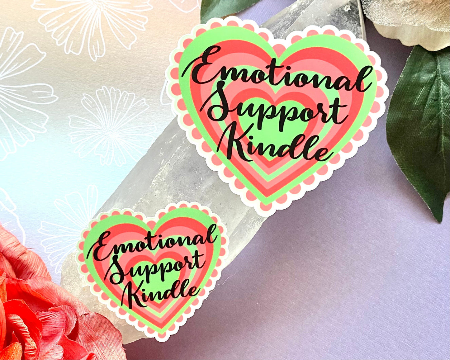 Emotional support kindle vinyl sticker for dark romance reader, booktok stickers for ereader, kindle sticker, book lover gift, bookish merch