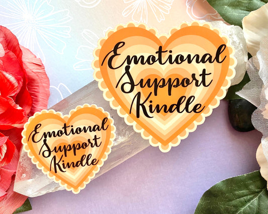 Emotional support kindle vinyl sticker for dark romance reader, booktok stickers for ereader, kindle sticker, book lover gift, bookish merch