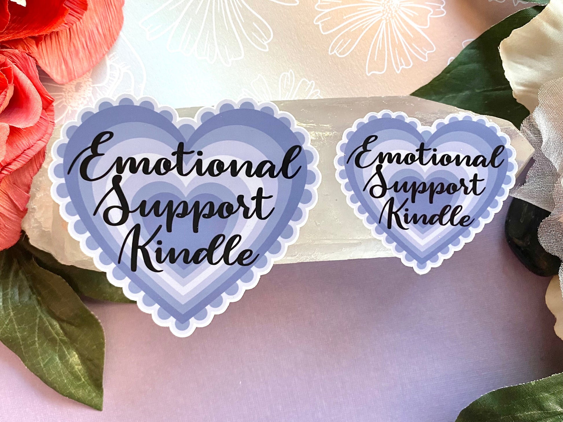 Emotional support kindle vinyl sticker for dark romance reader, booktok stickers for ereader, kindle sticker, book lover gift, bookish merch