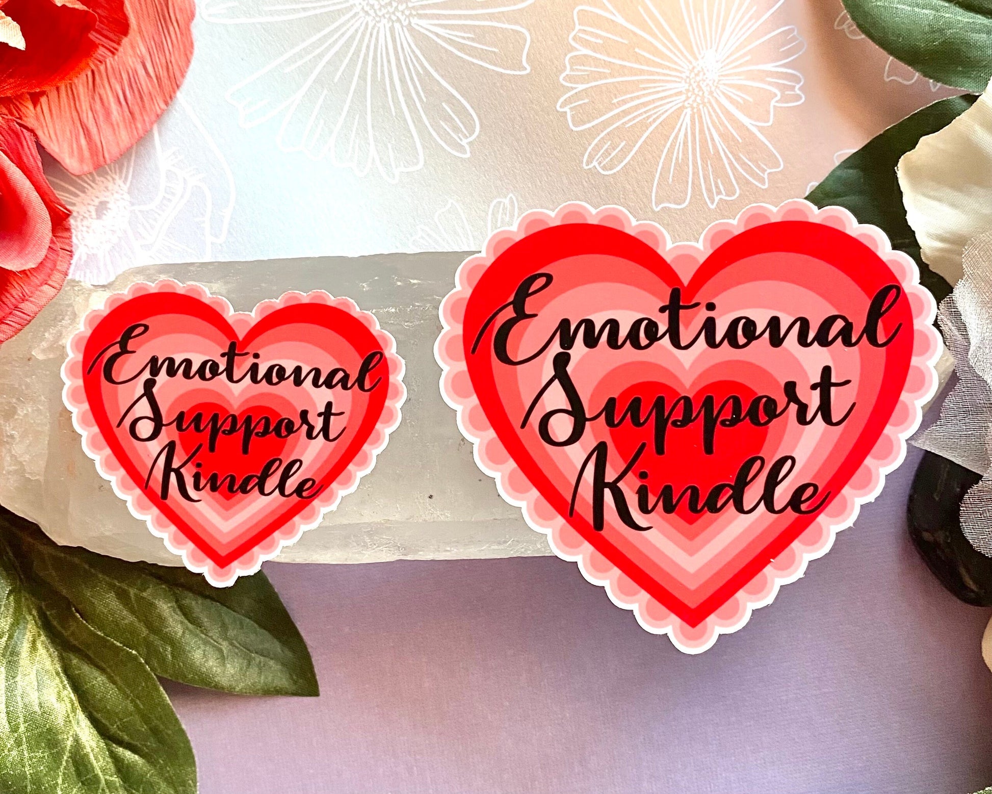 Emotional support kindle vinyl sticker for dark romance reader, booktok stickers for ereader, kindle sticker, book lover gift, bookish merch