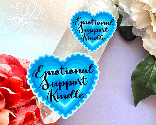 Emotional support kindle vinyl sticker for dark romance reader, booktok stickers for ereader, kindle sticker, book lover gift, bookish merch
